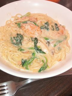 鮭とほうれん草のクリームパスタ☆-レシピのメイン写真