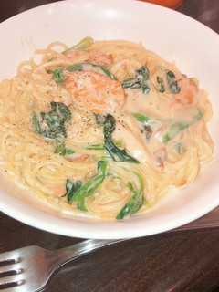 鮭とほうれん草のクリームパスタ☆-レシピのメイン写真