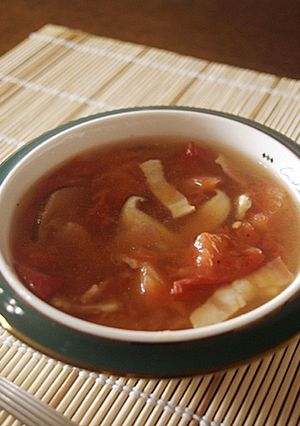 10分で出来る！トマトのスープ☆-レシピのメイン写真