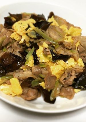 木耳(きくらげ)と卵の中華炒め-レシピのメイン写真