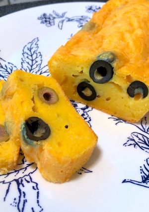 ごろごろオリーブのケークサレ-レシピのメイン写真