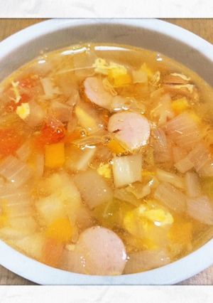 具沢山☆コンソメスープ-レシピのメイン写真