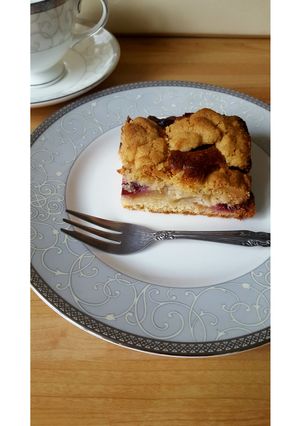 英国発☆林檎とプラムのクランブルケーキ-レシピのメイン写真