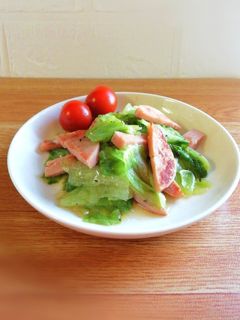 簡単*レタスとボロニアソーセージ炒め*-レシピのメイン写真
