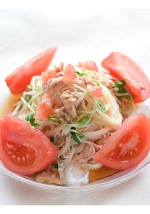 トマトとシーチキンのさっぱりそうめん-レシピのメイン写真