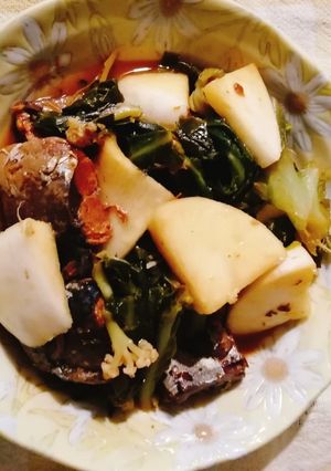 鯖缶とサラダラティーナの味噌煮-レシピのメイン写真