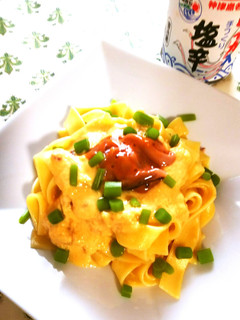 オトナの和風パスタ★塩辛カルボナーラ-レシピのメイン写真