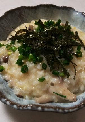 カニときのこの雑炊-レシピのメイン写真