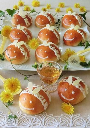 はちみつミルクパン＊みつばち-レシピのメイン写真