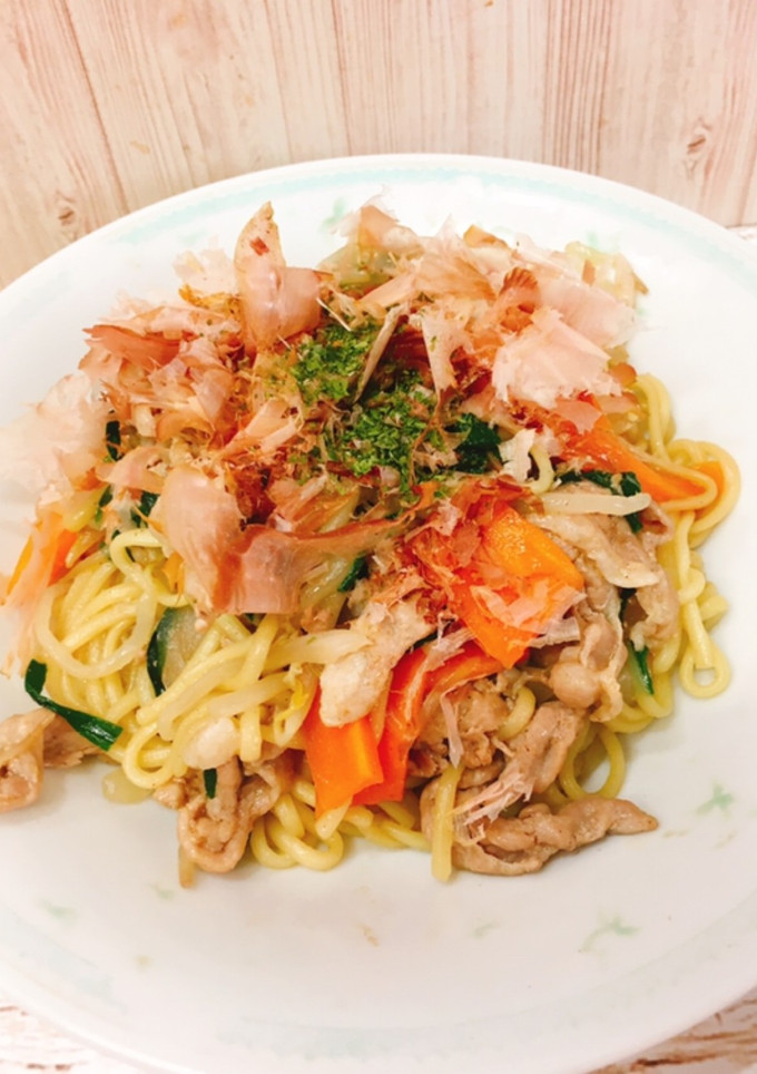簡単　めんつゆで作る焼きそば-レシピのメイン写真
