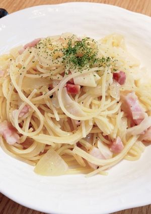 たけのことベーコンのオイルパスタ-レシピのメイン写真