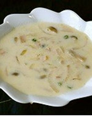 豆乳スープ【柏市学校給食】-レシピのメイン写真