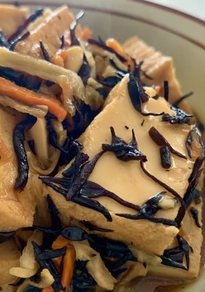 冷めてもプルうま！厚揚げのひじき煮-レシピのメイン写真