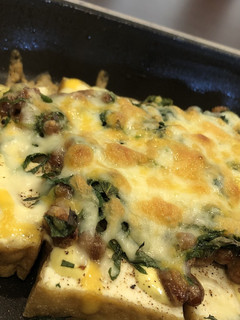 ♬︎厚揚げのシソ納豆チーズ焼き♬︎-レシピのメイン写真