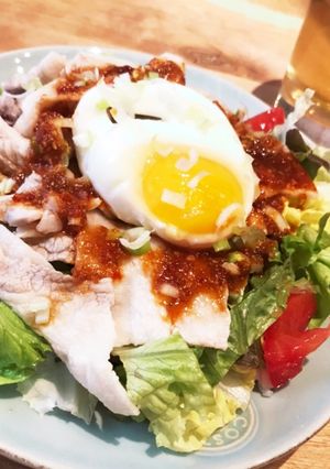 ピリ辛豚しゃぶサラダ丼-レシピのメイン写真
