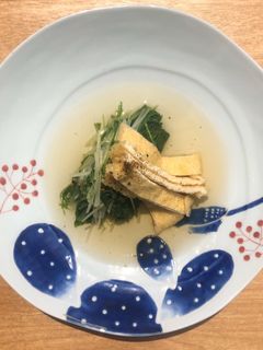 【簡単】水菜とおあげのおひたし-レシピのメイン写真