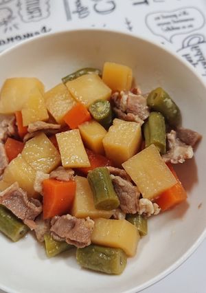 幼児食 めんつゆを使った簡単肉じゃが-レシピのメイン写真