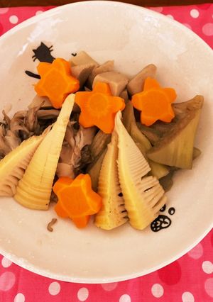 圧力鍋で簡単♡食物繊維豊富♡蓮芋筍の煮物-レシピのメイン写真