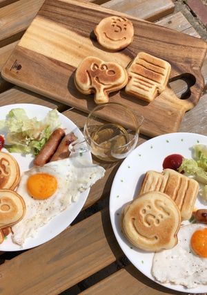 ホットケーキミックスで作る簡単！ワッフル-レシピのメイン写真