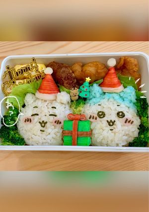 キャラ弁 ちいかわクリスマス🎄-レシピのメイン写真