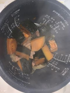 炊飯器で出来る豚バラかぼちゃの煮付け-レシピのメイン写真