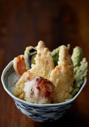みつせ鶏ささみとり天丼 ～梅おろしがけ～-レシピのメイン写真