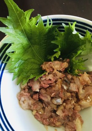 小３鯵三枚おろし→なめろう( ´θ｀)♡-レシピのメイン写真