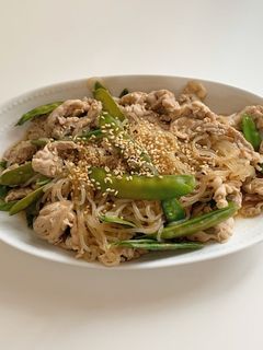 豚肉としらたきのオイスター炒め-レシピのメイン写真