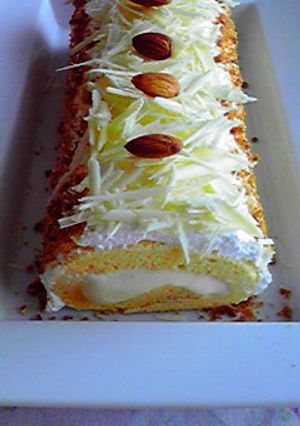 Ｗクリーム使いのロールケーキ-レシピのメイン写真