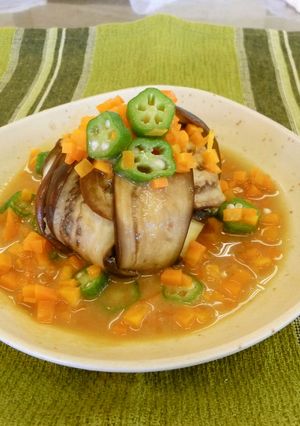 おしゃれ♡鶏つくねのなす包み-レシピのメイン写真