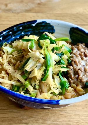 辛ラーメンアレンジ納豆ラーメン-レシピのメイン写真