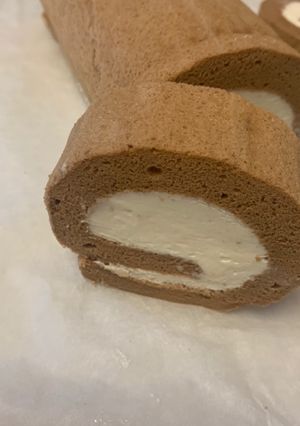 ほうじ茶ロールケーキ-レシピのメイン写真