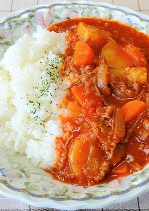 ルー要らず！ゴロゴロ野菜のハヤシライス-レシピのメイン写真