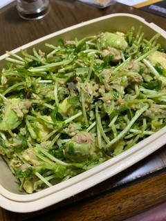 混ぜるだけ!豆苗ツナアボ和え-レシピのメイン写真