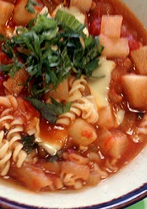 清酒で☆鶏ハム・スープのミネストローネ-レシピのメイン写真
