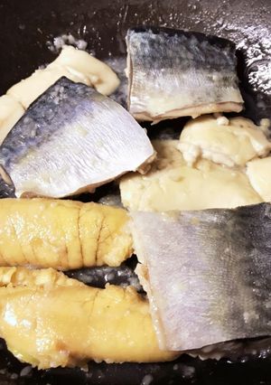 さば&卵巣&白子の塩麹煮-レシピのメイン写真