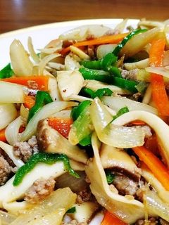 豚挽き肉&野菜炒めをオイスターソースで。-レシピのメイン写真