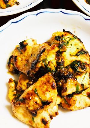 こってりやわらか☆鶏胸肉の大葉マヨ焼き-レシピのメイン写真