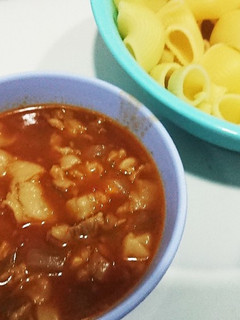 【男飯】牛肉トマトソースのパスタ【伊太】-レシピのメイン写真