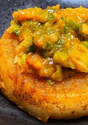 自家製ネギ味噌♪大根ごま油ステーキ☆-レシピのメイン写真