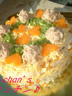 キレイなケーキ寿司 ~パーティーに~-レシピのメイン写真
