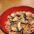 ご飯が進む!はごろも煮とナスの炒め丼