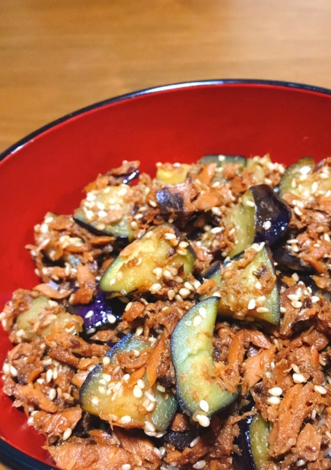 ご飯が進む！はごろも煮とナスの炒め丼-レシピのメイン写真
