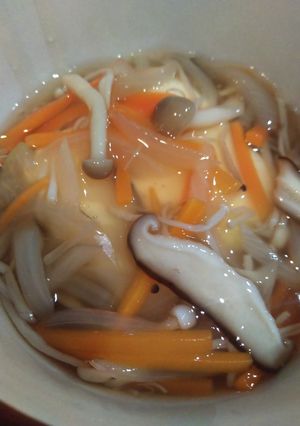 キノコたっぷりあんかけ豆腐-レシピのメイン写真