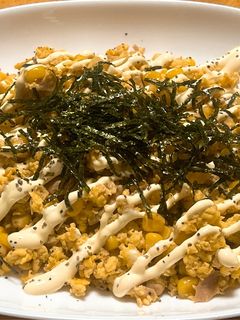 コーンとツナと卵のバター醤油炒め!-レシピのメイン写真