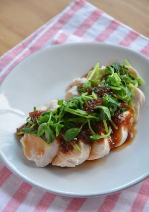 自家製サラダチキンのきび酢ドレがけ-レシピのメイン写真