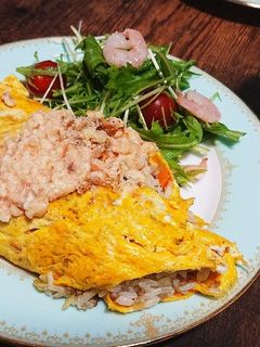 (1人216円)明太子クリームオムライス-レシピのメイン写真