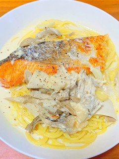 牛乳消費!鮭のスープパスタ-レシピのメイン写真