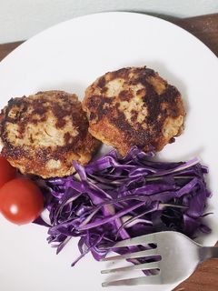 子どもに栄養!ヘルシー!おからハンバーグ-レシピのメイン写真