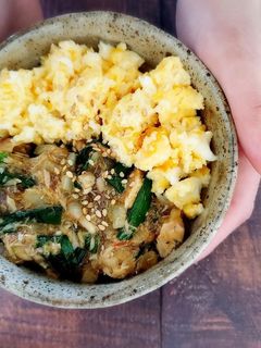 レンジde簡単!サバ缶のそぼろ丼-レシピのメイン写真